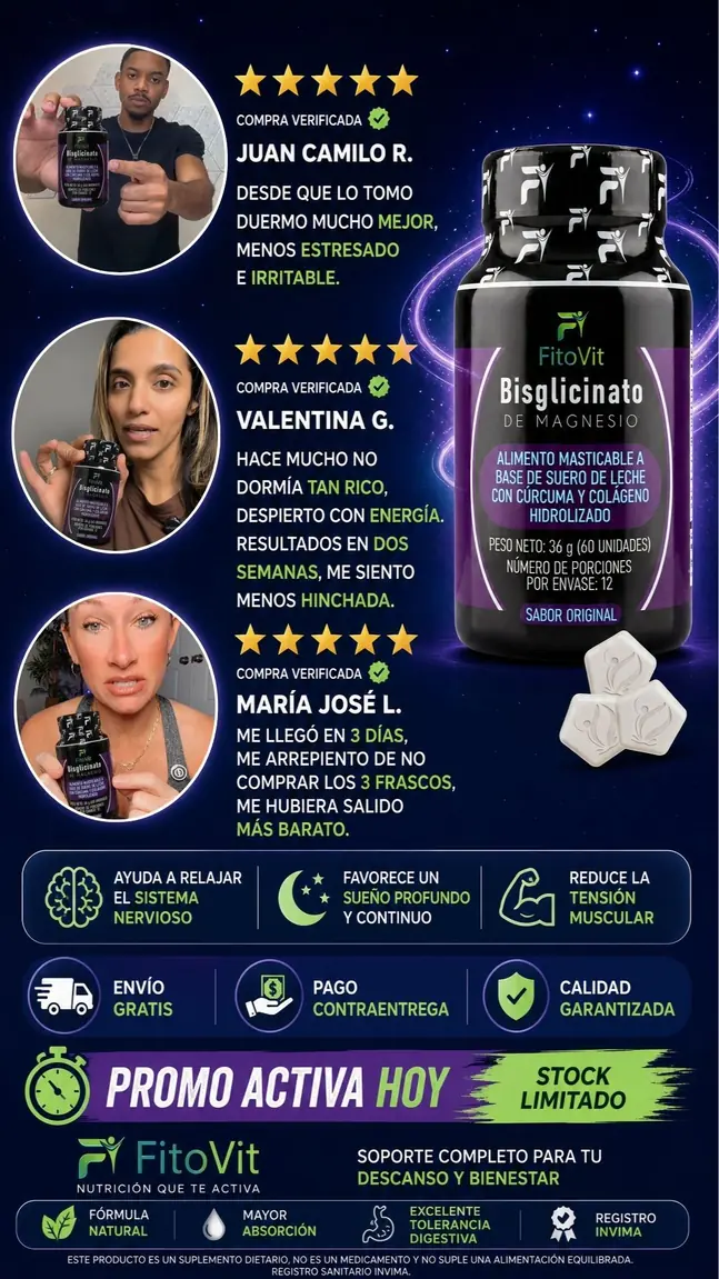 Testimonios de clientes verificados sobre Bisglicinato FitoVit