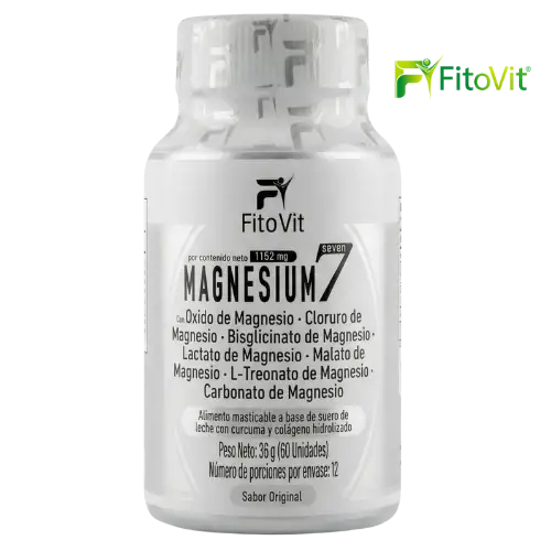 Magnesium 7 FitoVit, pastillas masticables de magnesio x60